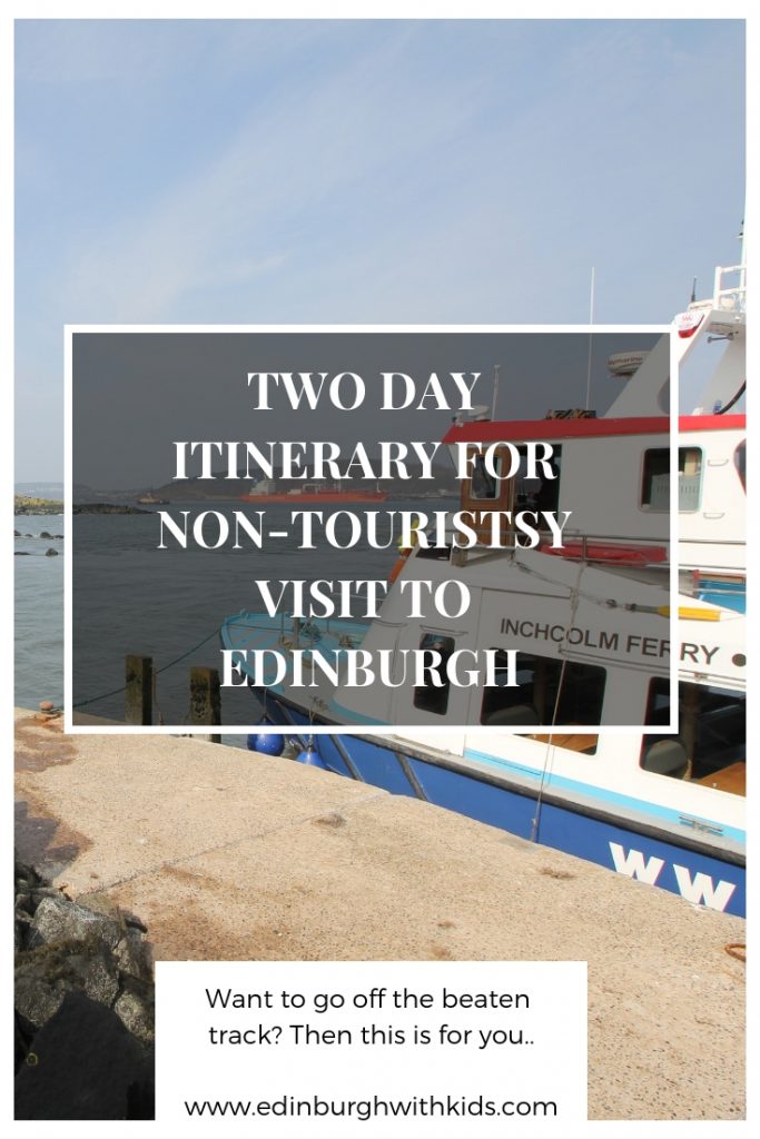 Two Day Family Itinerary For A City Break In Edinburgh that avoids the tourists traps and takes you off the beaten track. Head out of the city and explore the world beyond the city limits, keeping young children, and parents, relaxed.