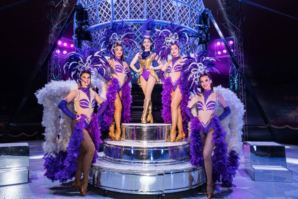 Part of the troupe from Circus Vegas posing at a previous show