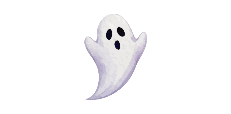 A watercolour of a ghost