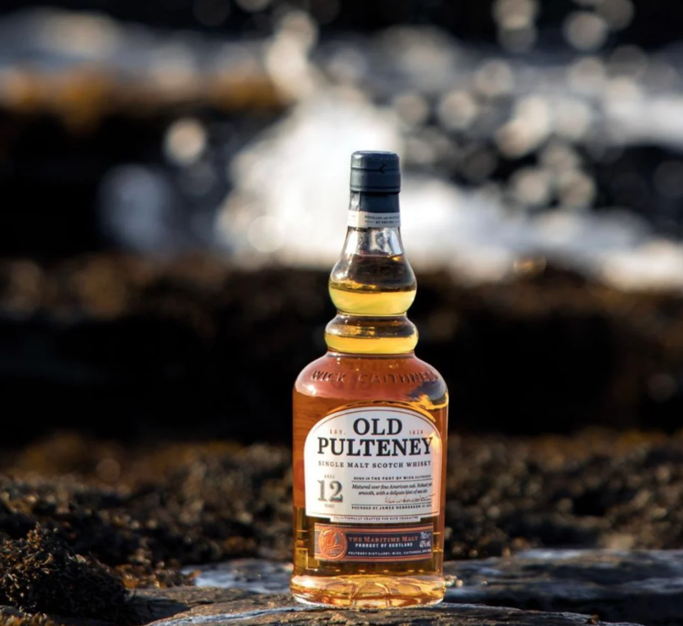Bottle of Old Pulteney 12 year old Whisky. 