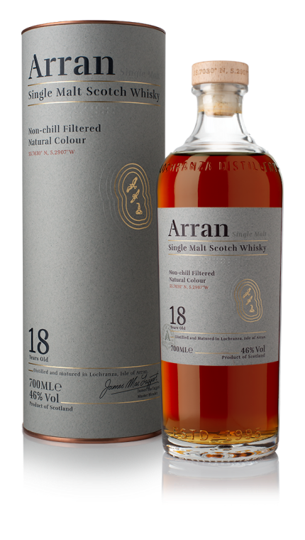 Arran 18 year old whisky
